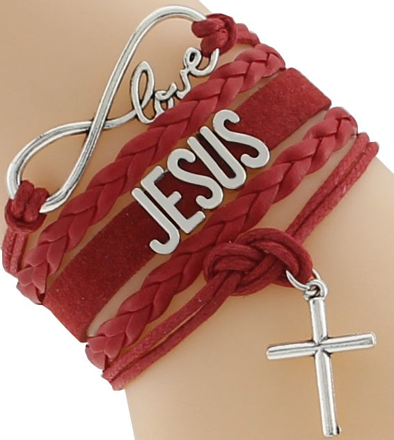 Jesus deals charm bracelet