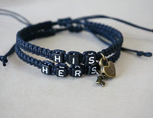 His | Hers Adjustable Lock Rope Chain Bracelets