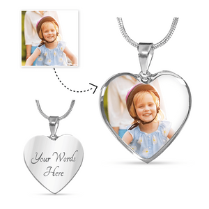 Custom Adjustable Heart Necklace