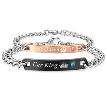 Her King | His Queen Couple Stainless Steel Bracelets