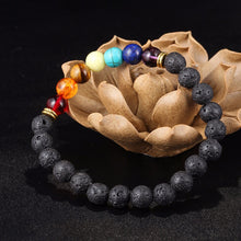 7 Chakra Lava Stone Healing Bracelet