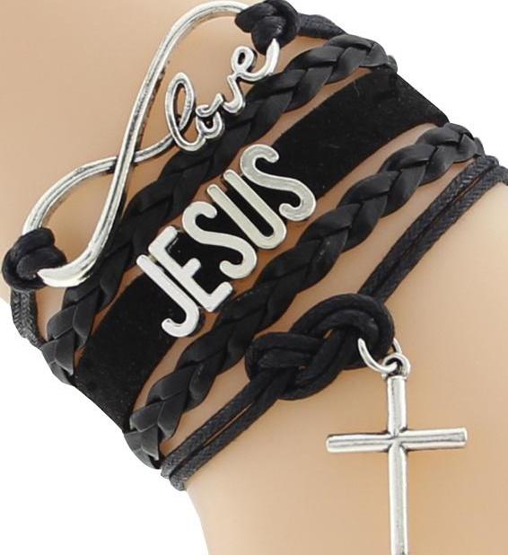 Love | Jesus Charm Cross Bracelet