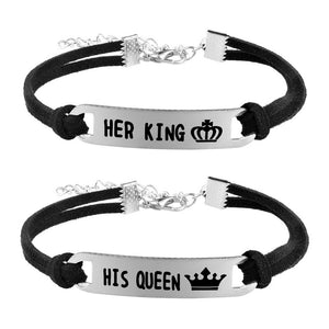 Her King | His Queen Couple Rope Chain Bracelets