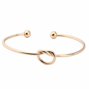 Pure Copper Love Knot Bangle Bracelet