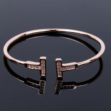 Copper Cuff Love Bracelet