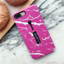 Marble Soft Silicon Ring Stand iPhone Case