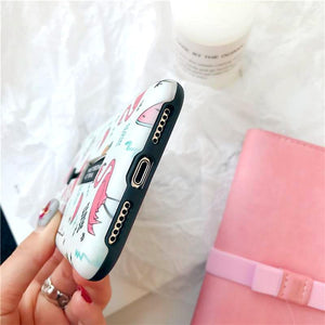 Flamingo Ring Stand iPhone Case