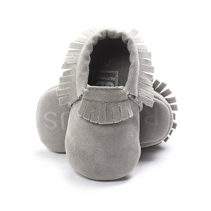Suede Leather Baby Moccasin Shoes