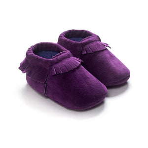 Suede Leather Baby Moccasin Shoes